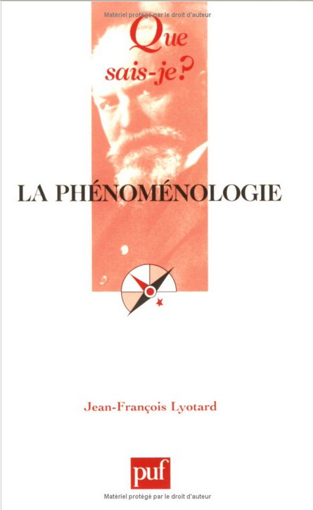 La phénoménologie