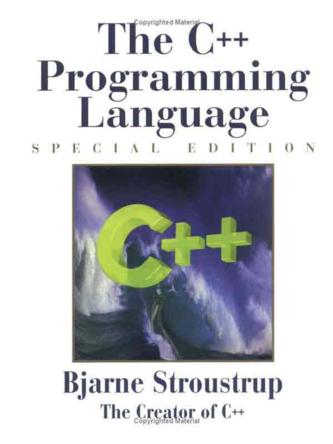 The C++ Programming Language: Special Edition