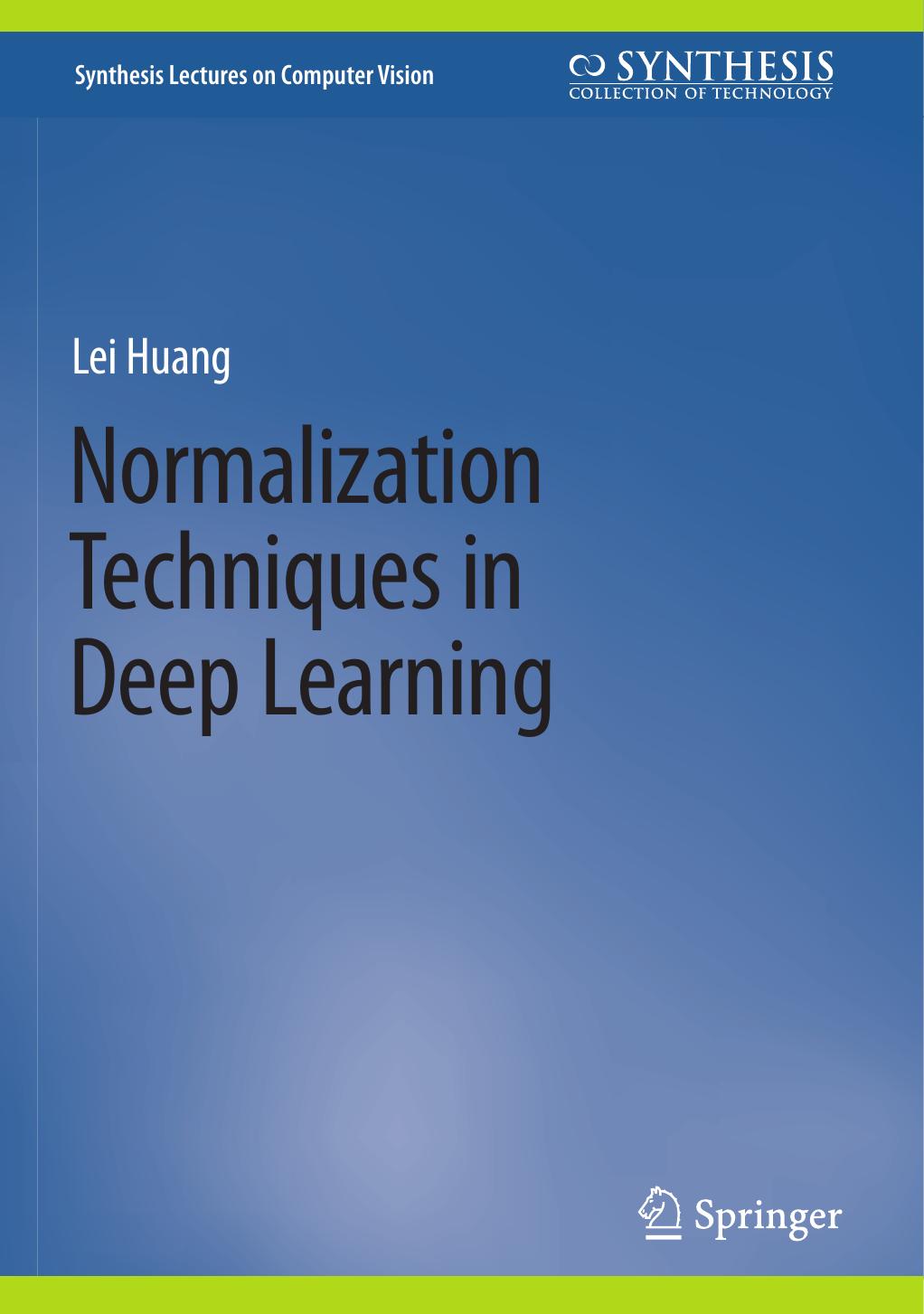 Normalization Techniques in Deep Learning 2022