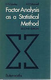 Factor Analysis As A Statistical Method 2ed 1971